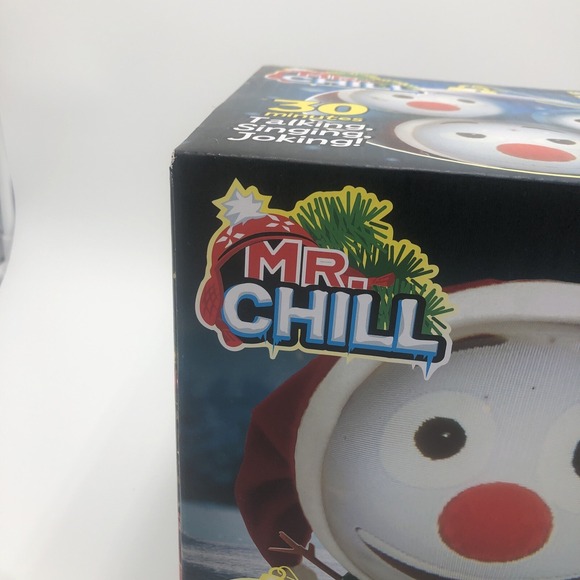 Christmas Mr Chill Talking Snowman Animated New Talks Sings 3D Speaker Projector - Picture 5 of 16